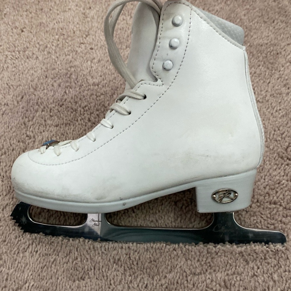 Riedell Topaz Girls Figure Skates Size J2 - Picture 8 of 15